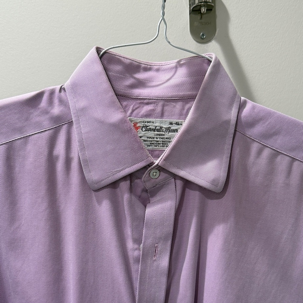 Turnbull & Asser Lavender Men's Dress Shirt